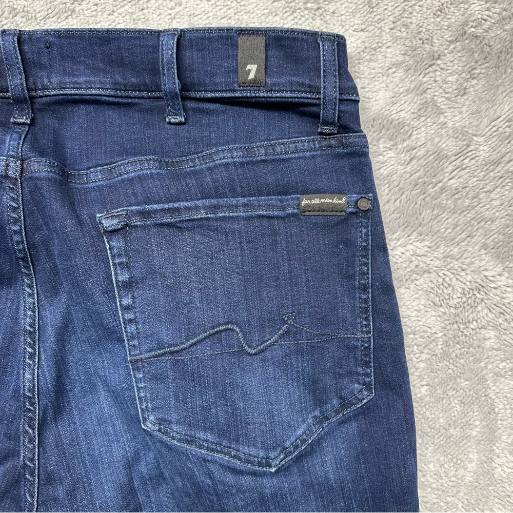 7 For All Mankind Luxe Performance Plus Slimmy Jeans Size 36 Slim Straight - Picture 7 of 11